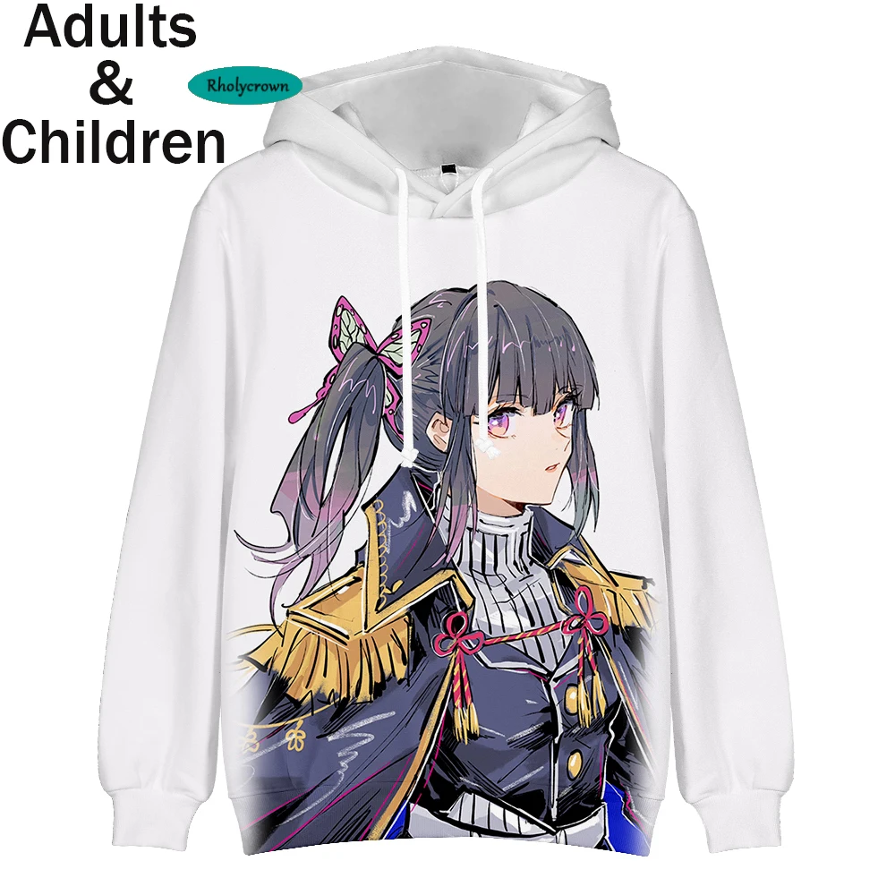 

Suitable 3D Boys Girls Hooded Fashion Comic Kimetsu no Yaiba Kids Hoodies Men Sweatshirts Women Hoodie Demon Slayer Pullovers