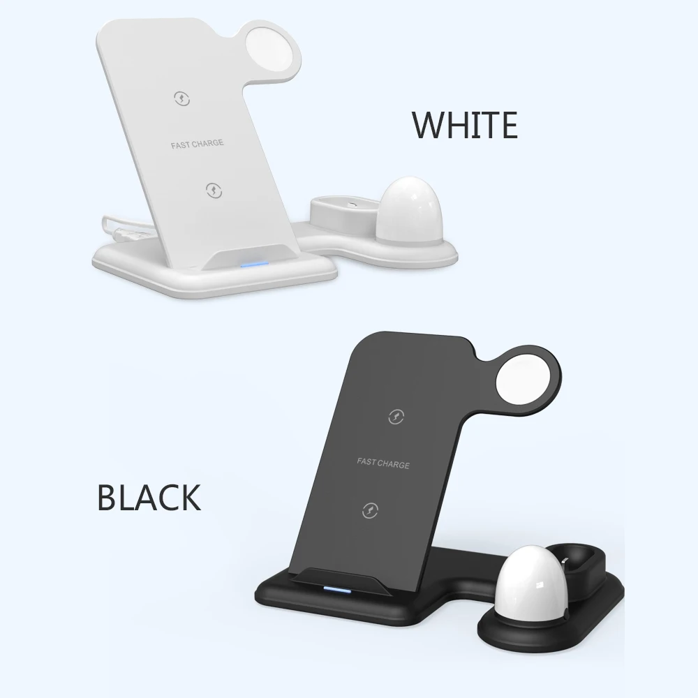 

4-in-1 Wireless Charger Watch charging phone charge for iPhone/Samsung Galaxy/iWatch/Airpods Wireless Charging Base Qi Certified