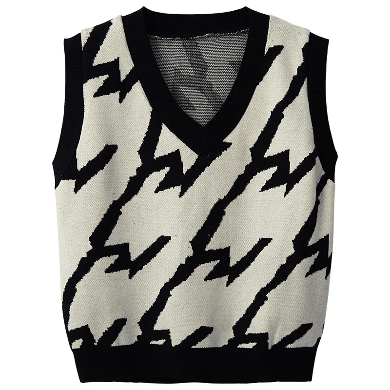 Стильный вязаный жилет верхняя одежда комплект из двух предметов Женский