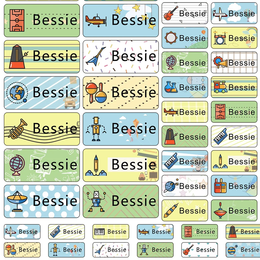 Персонализированная наклейка мальчик Имя Наклейки водонепроницаемые ярлыки