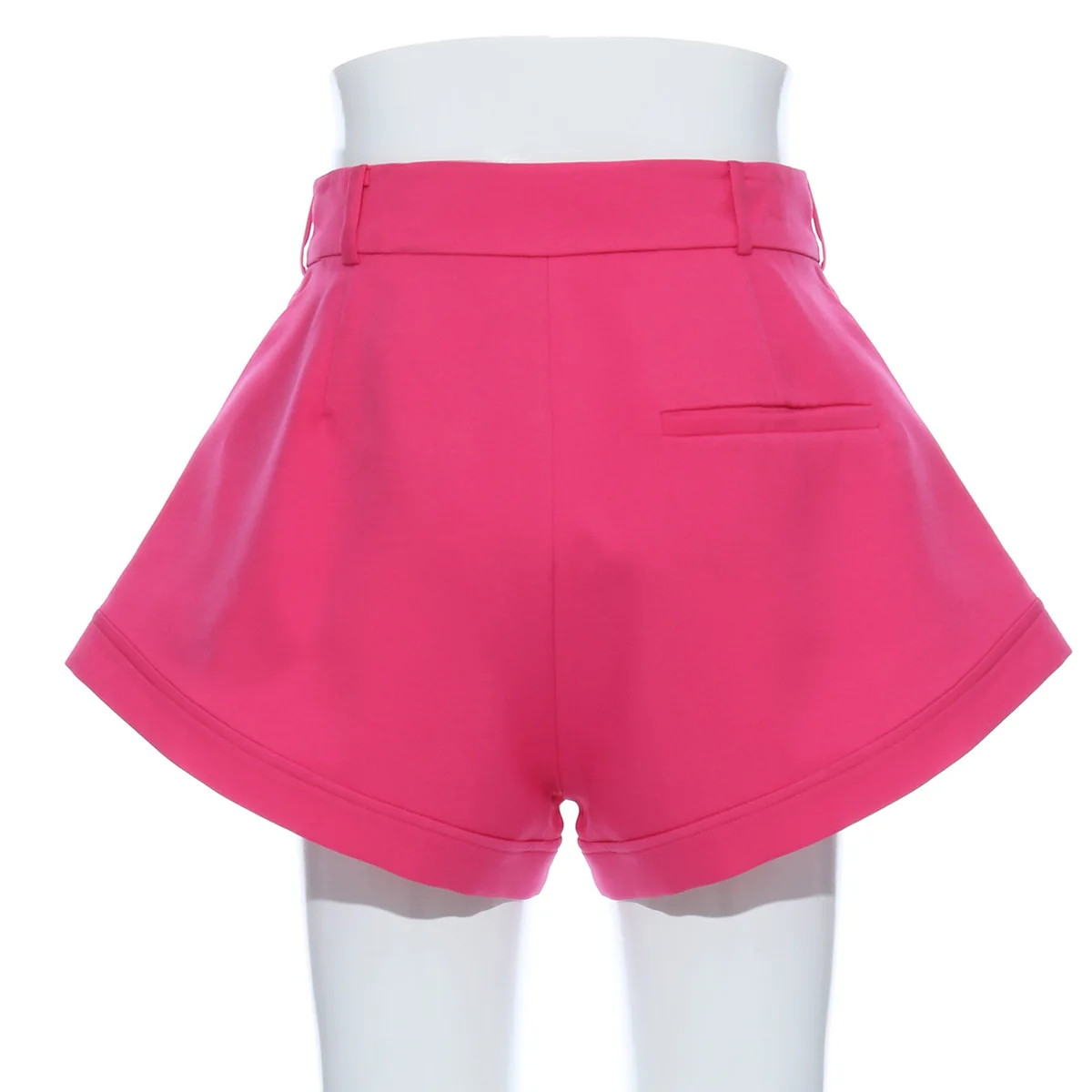 DEAT Women Rose Red Brief Temperament Wide Leg Shorts New High Waist Loose Fit Trousers Fashion Tide Spring Summer 2020 1T663 | Женская