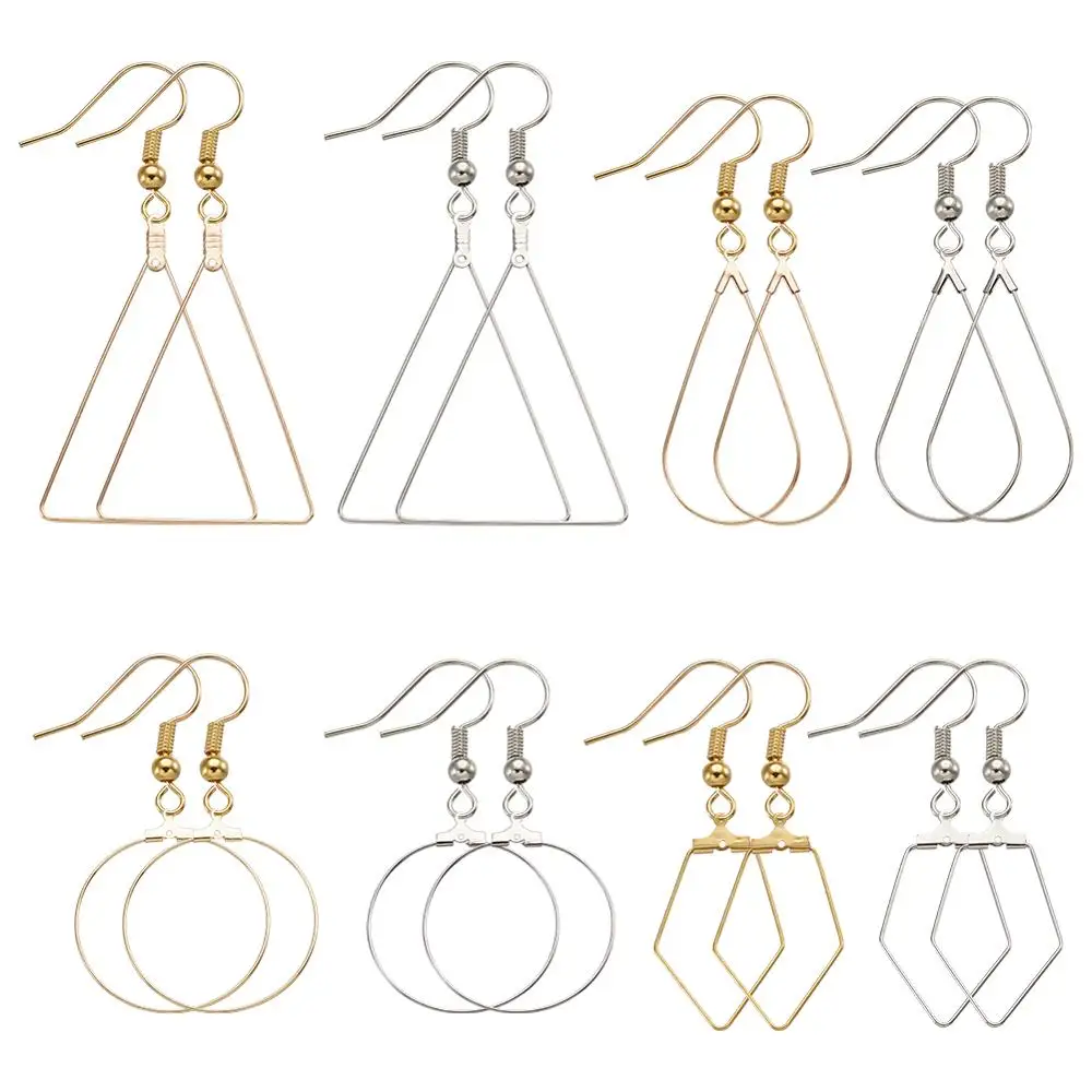 1 коробка разные формы сделай сам висячие серьги аксессуары с фурнитурой для