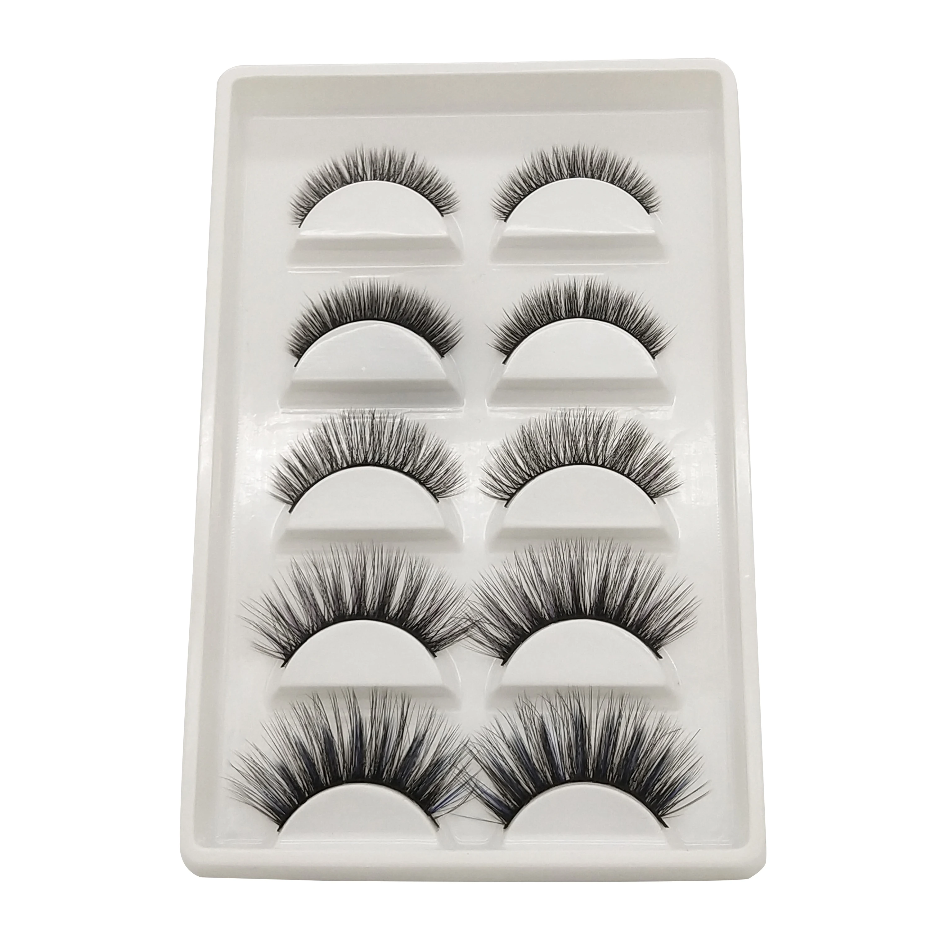 

AINIFLY 002 5 Pairs/Batch Mixed False Eyelashes 3D Handmade Mink Hair Natural Thick False Eyelashes Makeup Eyelashes Extension