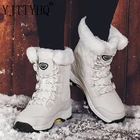 Ботинки для девочек теплые зимние ботинки прочные классические модные ботинки для женщин водонепроницаемые ботинки с подкладкой для прогулок дамские 40