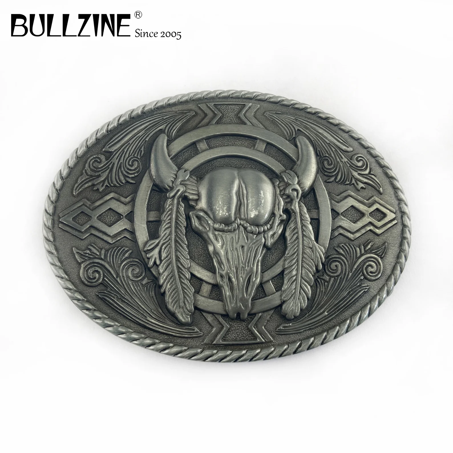 В Bullzine бык пряжка на ремешке с pewer отделка FP-02847 подходит для детей возраст от 4 см