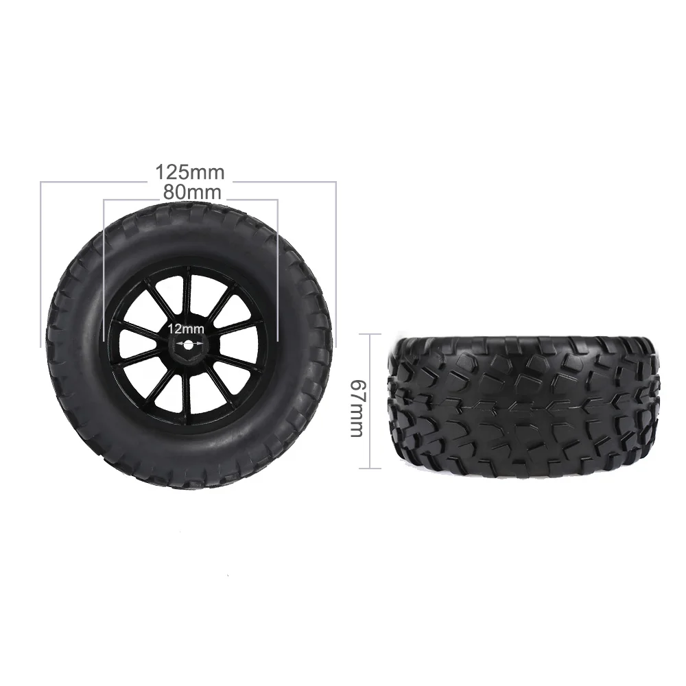 Для 1/10 HSP Redcat TRAXXAS TAMIYA RC4WD осевой внедорожный грузовик BigFoot автомобиль 4 шт. большая