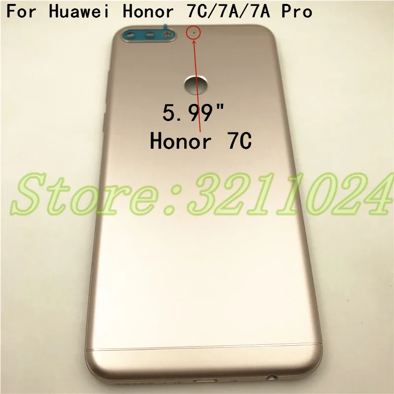 Новый чехол для Huawei Honor 7A Pro 7C задняя крышка аккумулятора корпус телефона батареи