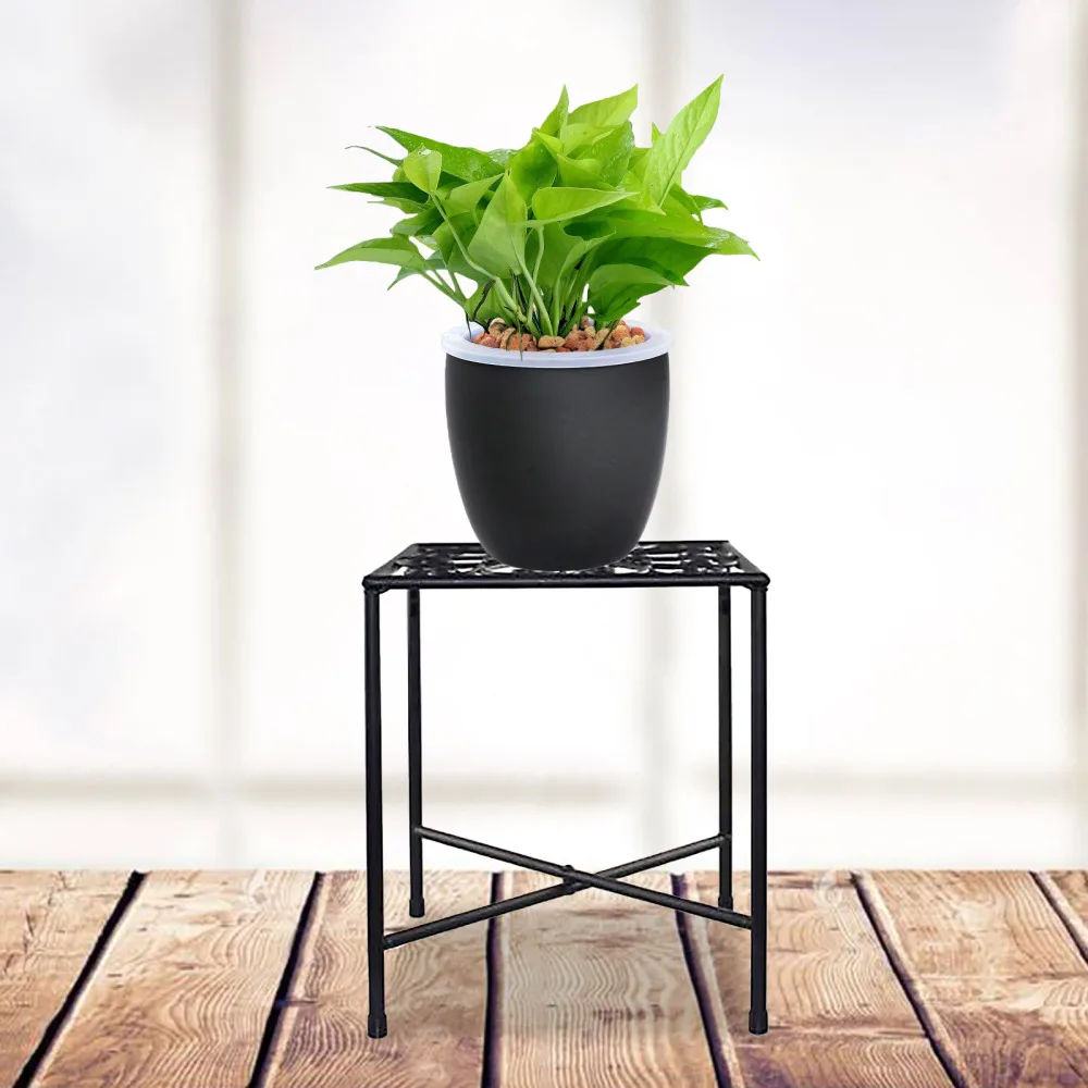 

Shelf Flower Stand Multi-layer Indoor Simplicity Balcony Space Saving Wrought Iron Frame
