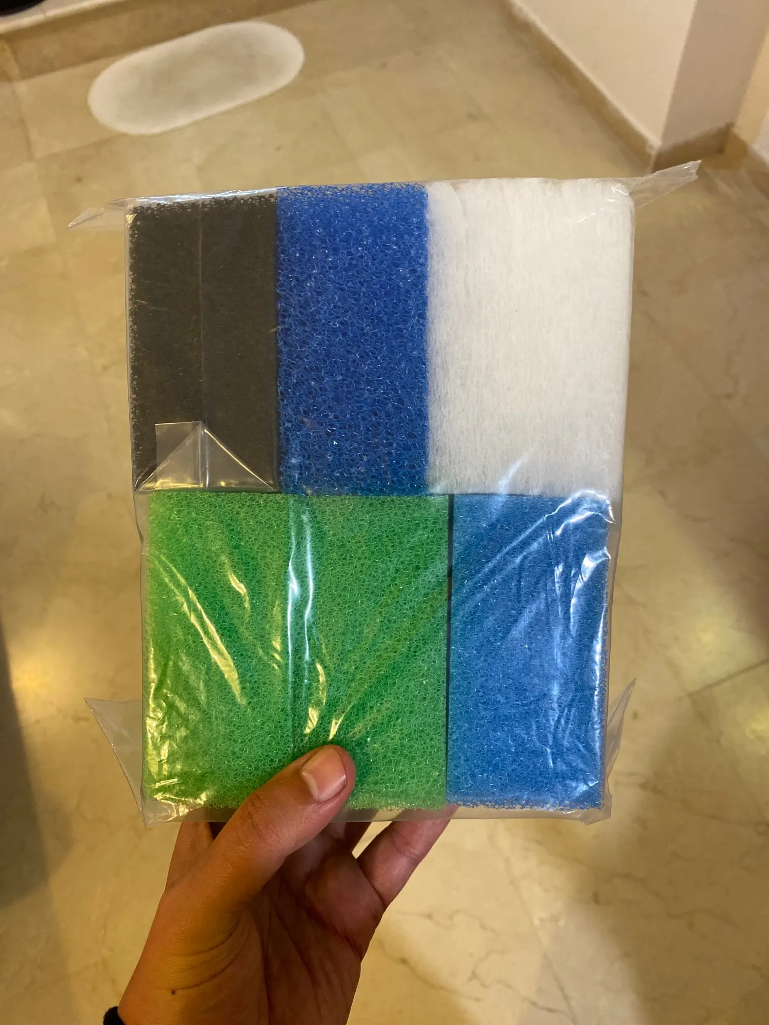 Набор губки для аквариумных фильтров Juwel Compact / Bioflow 3 0 (1 шт. тонкая 1 грубая 2