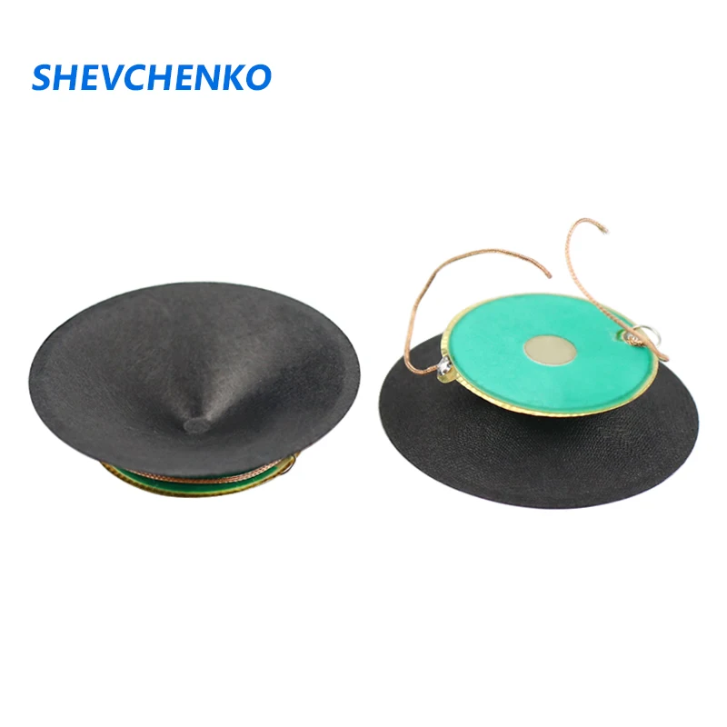

SHEVCHENKO 48mm Paper Cone Piezoelectric Tweeter Speaker 32mm Double-Sided Ceramic Piezoelectric Sheet Treble Speaker 2pcs
