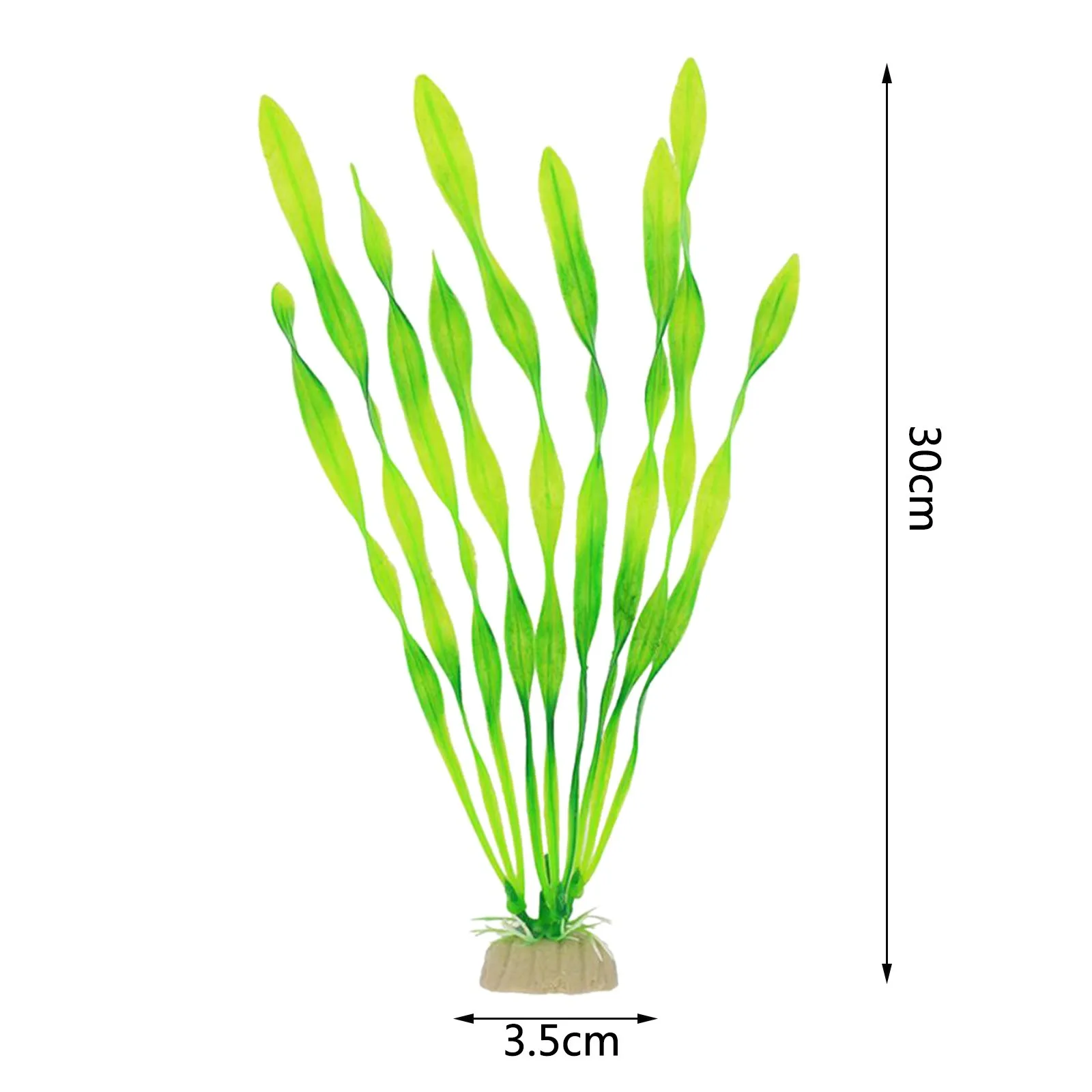 

30cm Artificial Seaweed Water Plants for Aquarium Plastic Fish Tank Plant Water Grass Viewing Decorations Purple Green Color #GM
