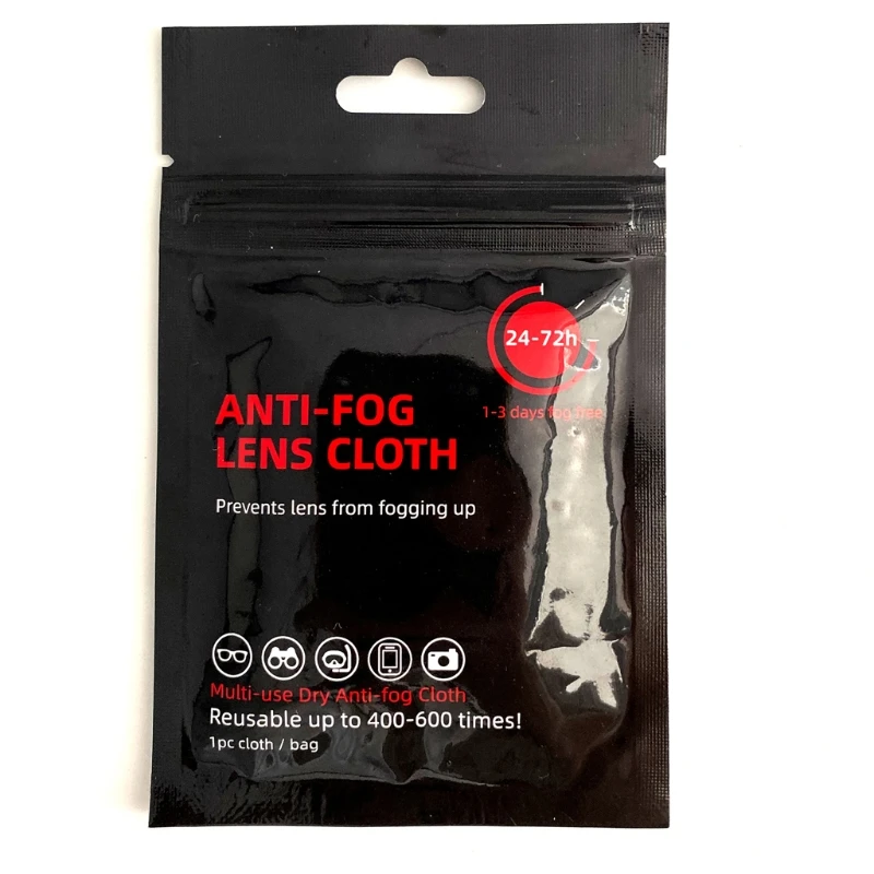 

Tech Nano Anti Fog Wipe Treatment Reusable Pre-moistened Antifog Lens Cloth Wipe 649C