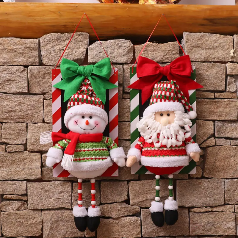 Санта Клаус снеговик рождественская елка подвесные украшения подвеска