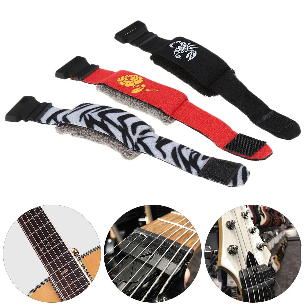 Guitar Strings Mute Muter Fretboard Muting Wraps for Acoustic Classic Electric Bass Ukulele String Instruments | Спорт и развлечения
