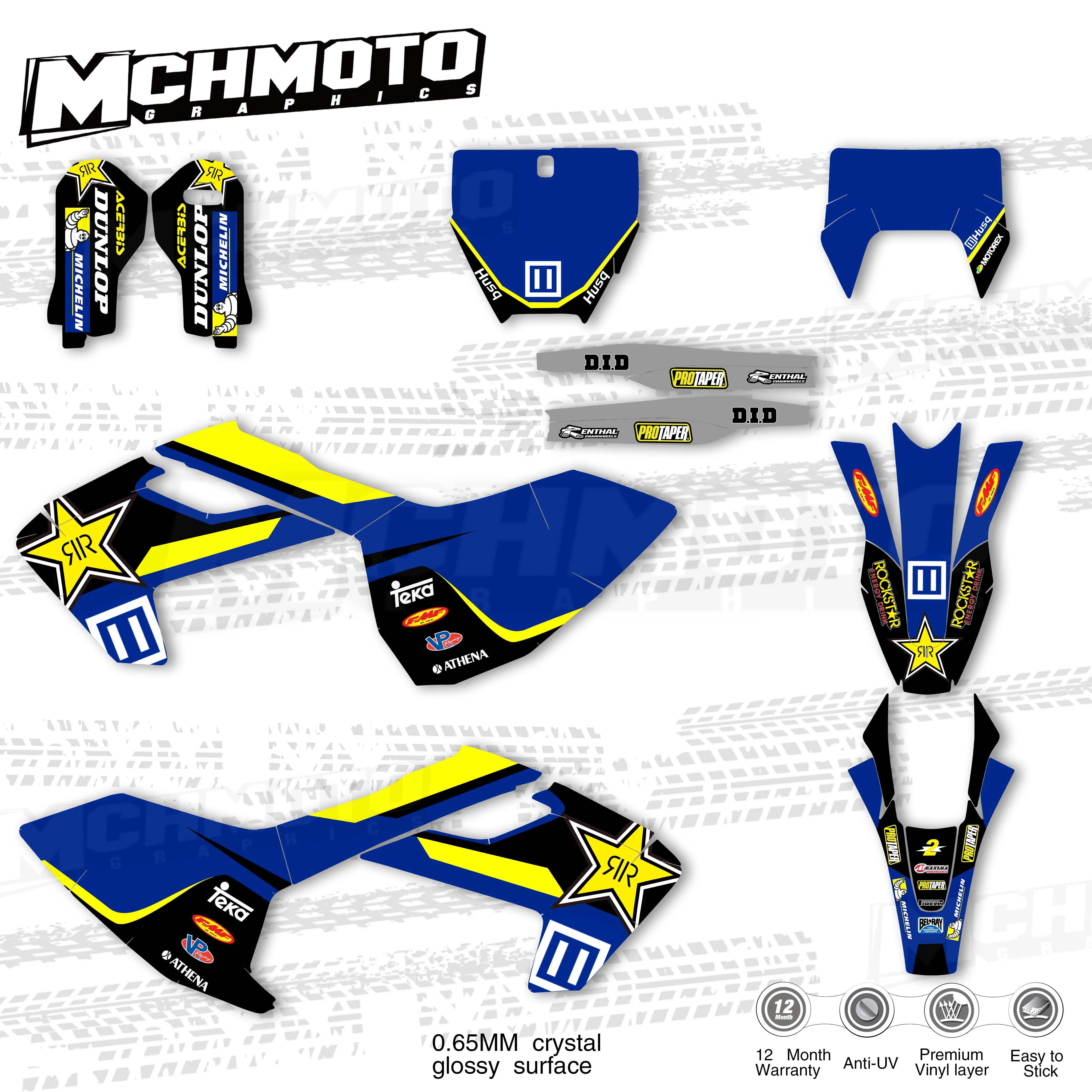 MCHMFG мотоциклетная команда графические наклейки для Kit DECO Husqvarna TE FE TX 2017 2019 TC FC 2016 2018