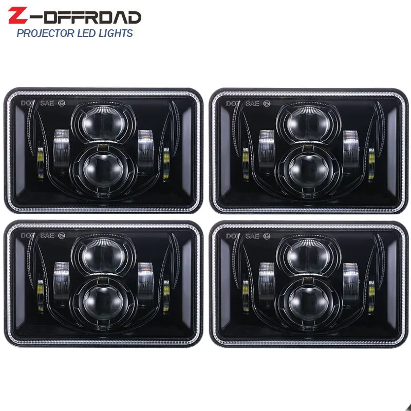 4 &quotx 6&quot светодиодные фары для грузовиков Замена герметичный луч Plug &amp Play