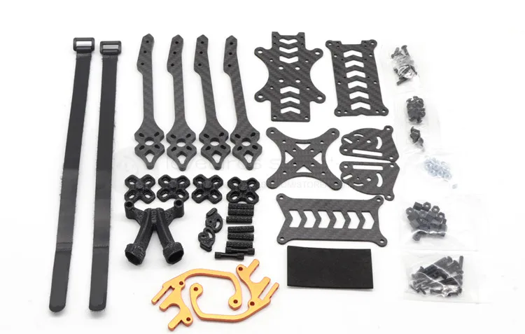 

DIY FPV 88# HX series 5 / 6 / 7 / 8 inches quadcopter pure carbon fiber frame unassembled 5mm wing arms