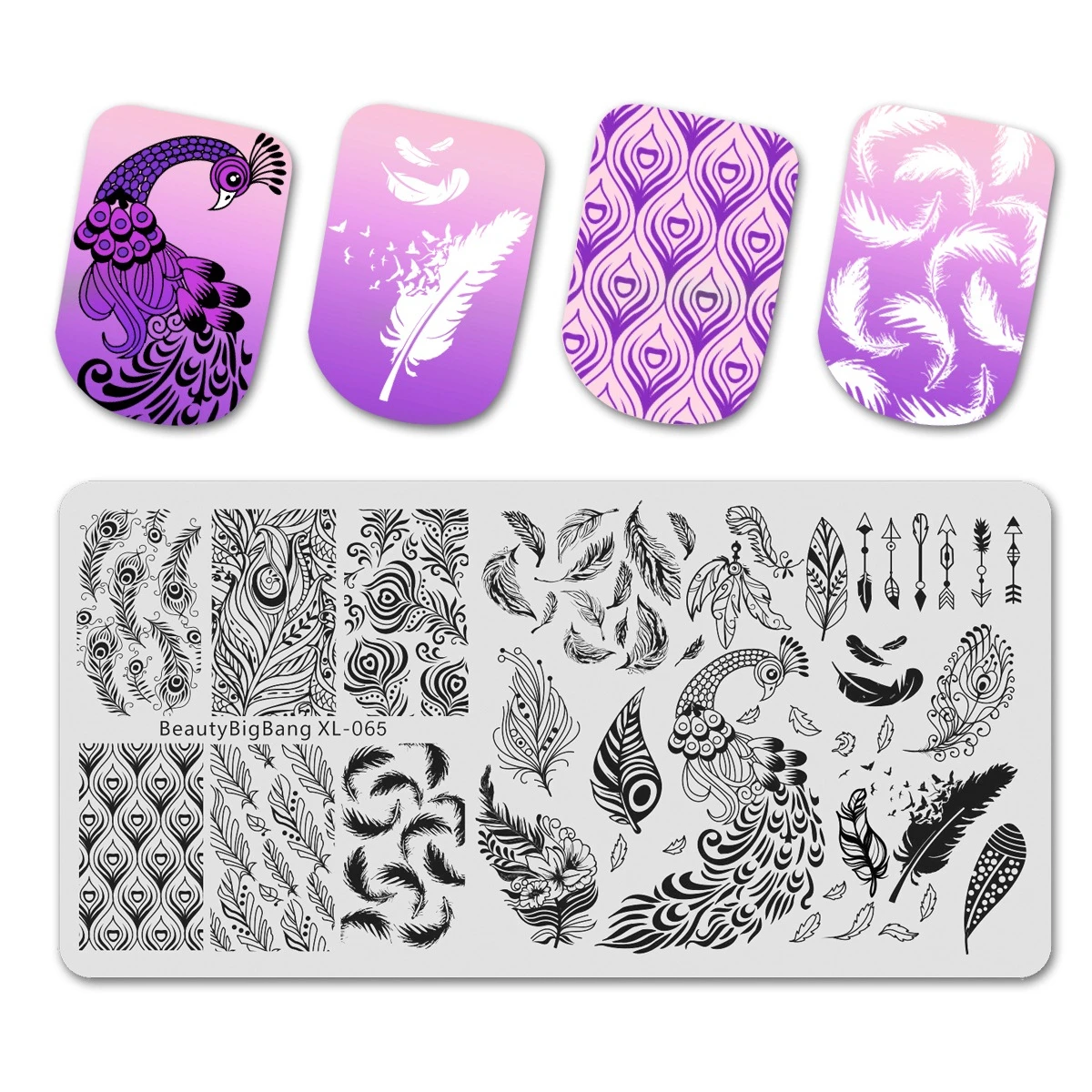 Красота теории Большого взрыва известная 6*12 см пластины для стемпинга ногтей с