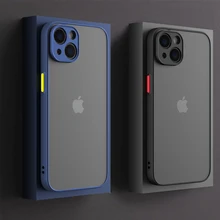 For iPhone 13 Pro Max Shockproof Bumper Clear Phone Case For iPhone 12 11 Pro Max XR X XS 7 8 Plus Soft Silicon Matte Hard Cover