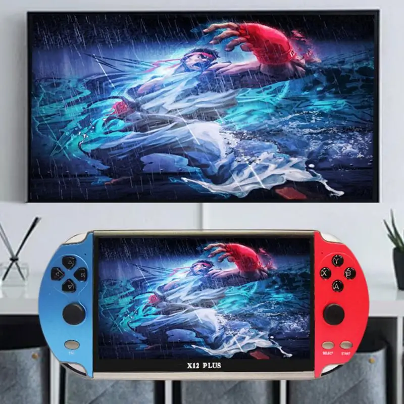 Игровые консоли X12 Plus 7 дюймов портативные видеоконсоли 16 ГБ встроенные 10000 игр