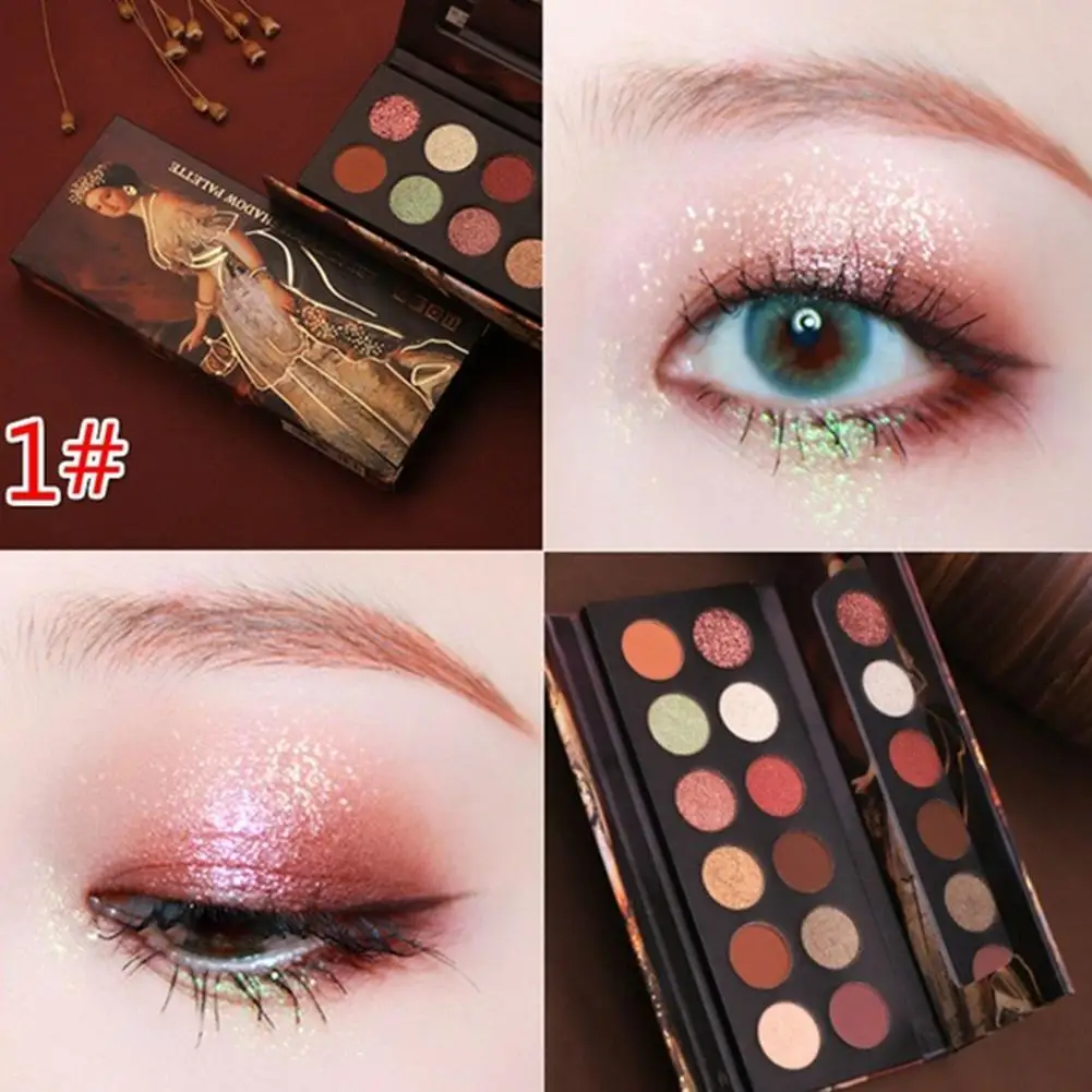 12 цветов обнаженные тени для век макияж мерцающие матовые масляная живопись