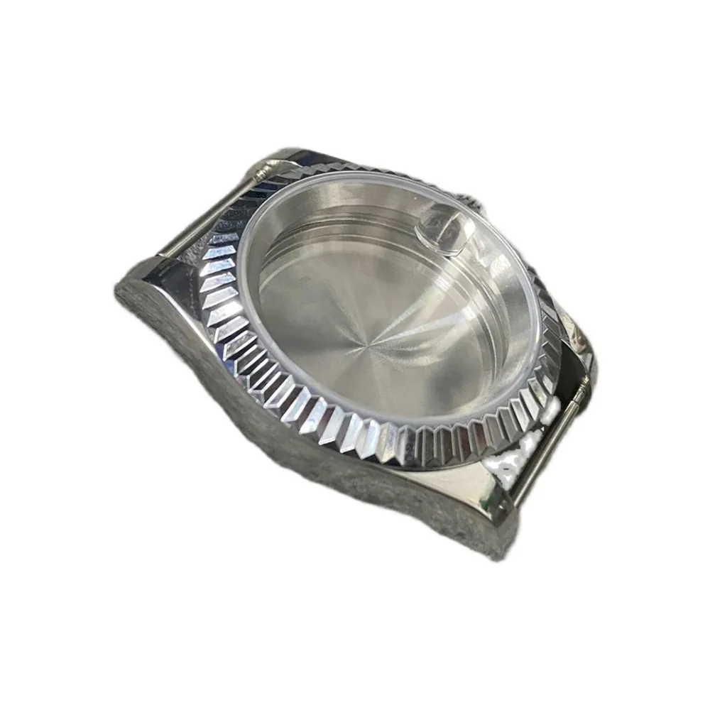 39 мм Классический чехол в виде устрицы 5ATM стальной корпус Лупа сапфировое стекло