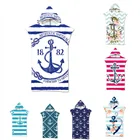 Банное пляжное полотенце с капюшоном, из микрофибры