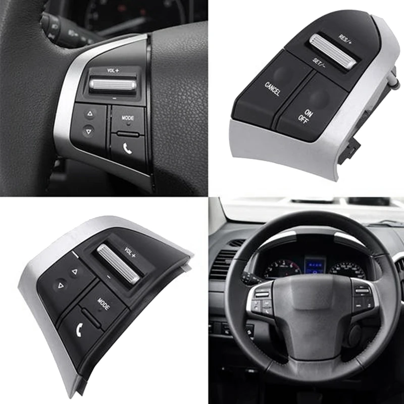 For Isuzu D-Max Mux Car Steering Wheel Switch Speed Cruise Panel Control Radio Audio Volume Bluetooth Button | Автомобили и