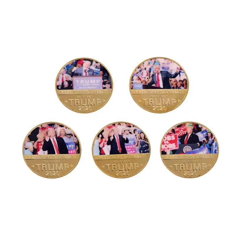 

President Donald Trumps 2020 Commemorative Bill Coin Poker Cards Box Gift kit Drop Shipping