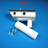 1set dle55 engine exhaust escape pipe vent pipe with pipes clip ptfe tube spare parts for rc gasoline fixed wing aircraft drone