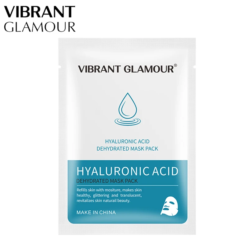 Hyaluronic Acid Mask Яркая Гламурная маска для лица Гиалуроновая кислота белок Гиалуроновая кислота маска для лица-морщинки акне осветляет черные пятна поднимая кожу - Цвет: Hyaluronic Acid Mask