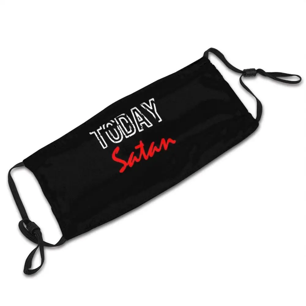 

Not Today Satan - Satanic Reusable Face Mask , Adjustable Washable Replaceable Fashion Fase Masks Not Today Satan Satan Teufel