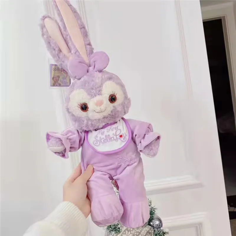 

New Hot Disney Anime Cartoon Wearing Pajamas StellaLou Plush Toy Cute Purple Rabbit Soft Stuffed Dol Kids Gift 50cm