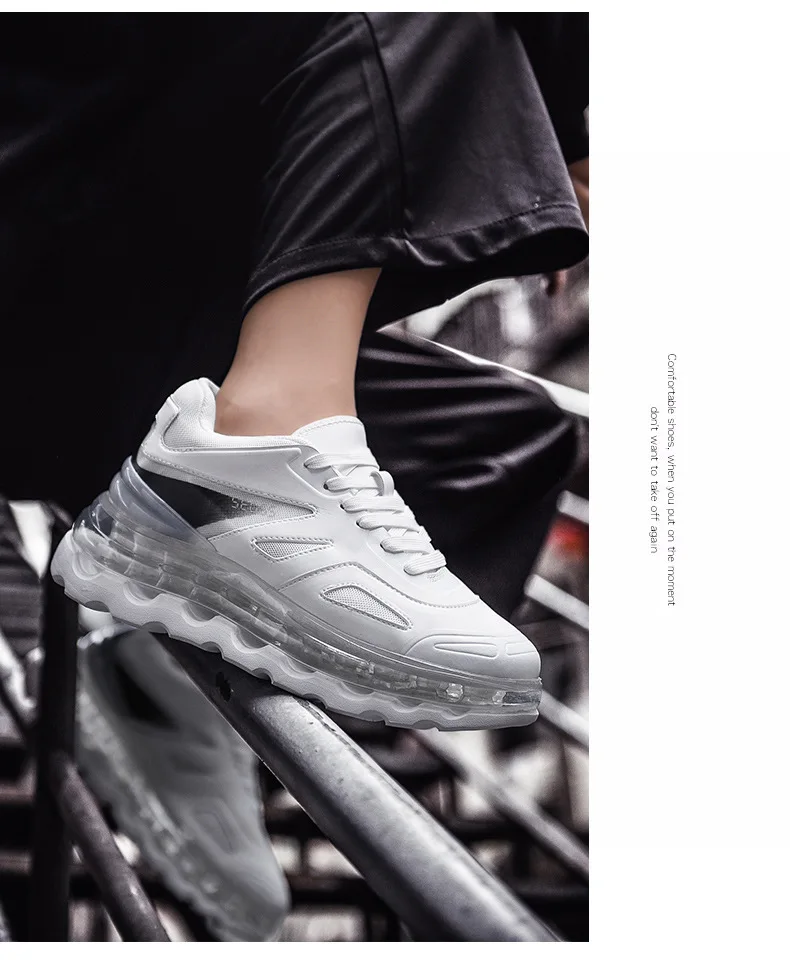 Men's Sneakers Autumn New Classic Luxury Daddy Chunky Shoes Full Palm Air Cushion Thick Soled Sports Running Shoes