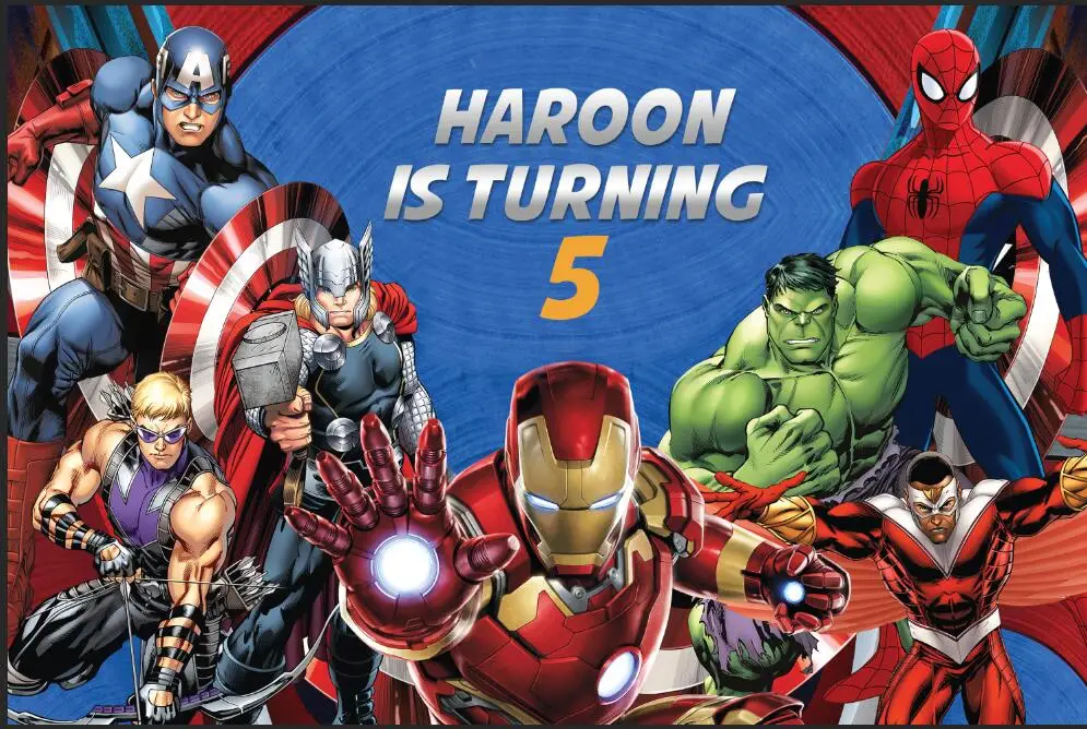 7x5FT Мстители Халк Железный человек Человек-паук Капитан щит капитана Америка