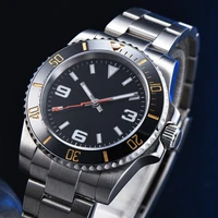 surface mens automatic mechanical watch watch stainless steel color case 30m water resistance sterile black digital