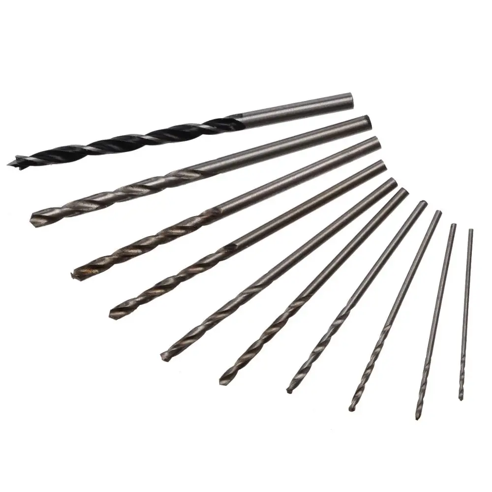 

1Set Portable Micro Mini Small Hand Drill And 10Pcs Twist Drill Bits Tool 0.8-3.0mm Hand Drill Grinding Carving Tool For Powe