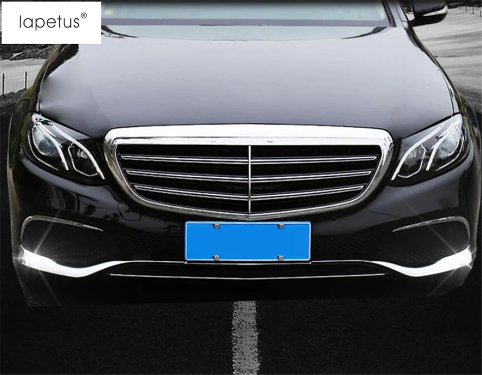 Аксессуары Lapetus подходят для Mercedes Benz E CLASS W213- Передняя головка бампера полосы и протектор угловой чехол отделка