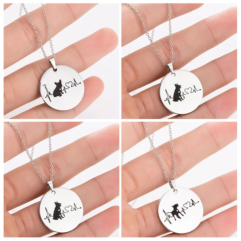 Hfarich цепь-чокер для немецкой овчарки чихуахуа ожерелье Женская подвеска из