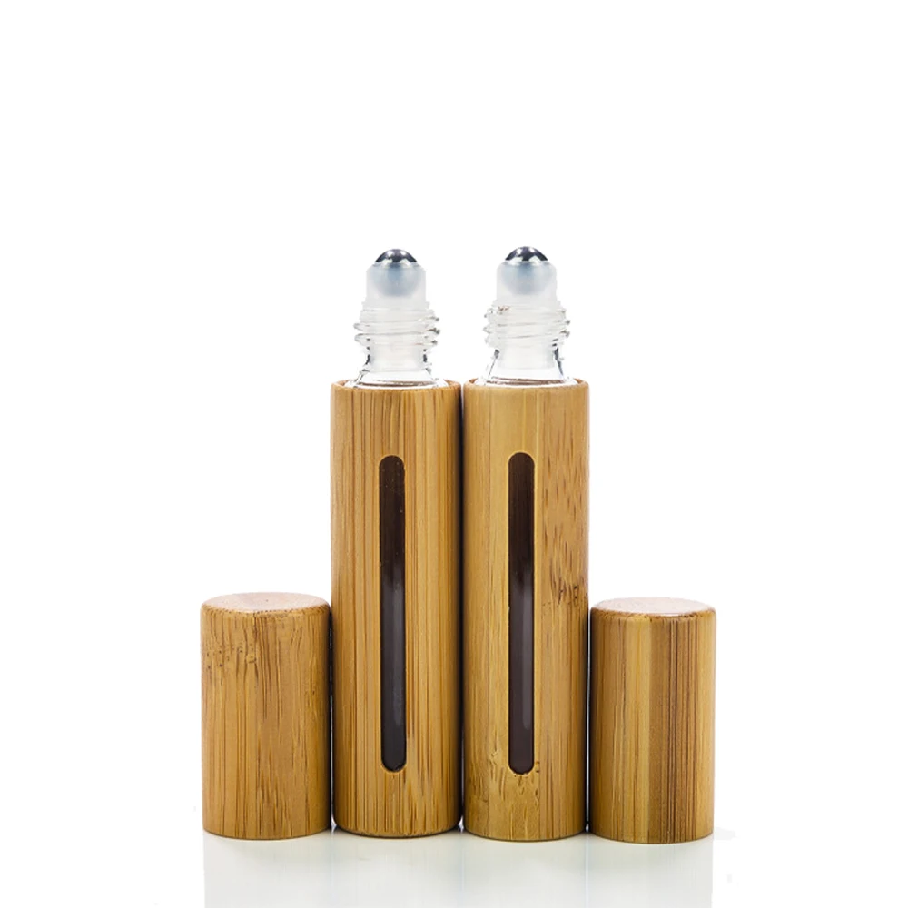 Бутылочка из натурального бамбука 10 мл многоразовый контейнер для духов шт./лот