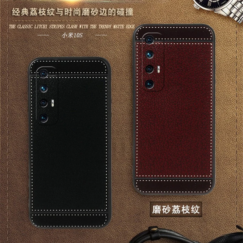 

For Xiaomi Mi 10S Case M2102J2SC Mi10S 6.67 Inch Black Red Blue Pink Brown 5 Style Fashion Mobile Phone Cover