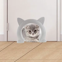 plastic small round cat door without baffle lovely pet supplies two way free access gate house enter door for cats dogs za596
