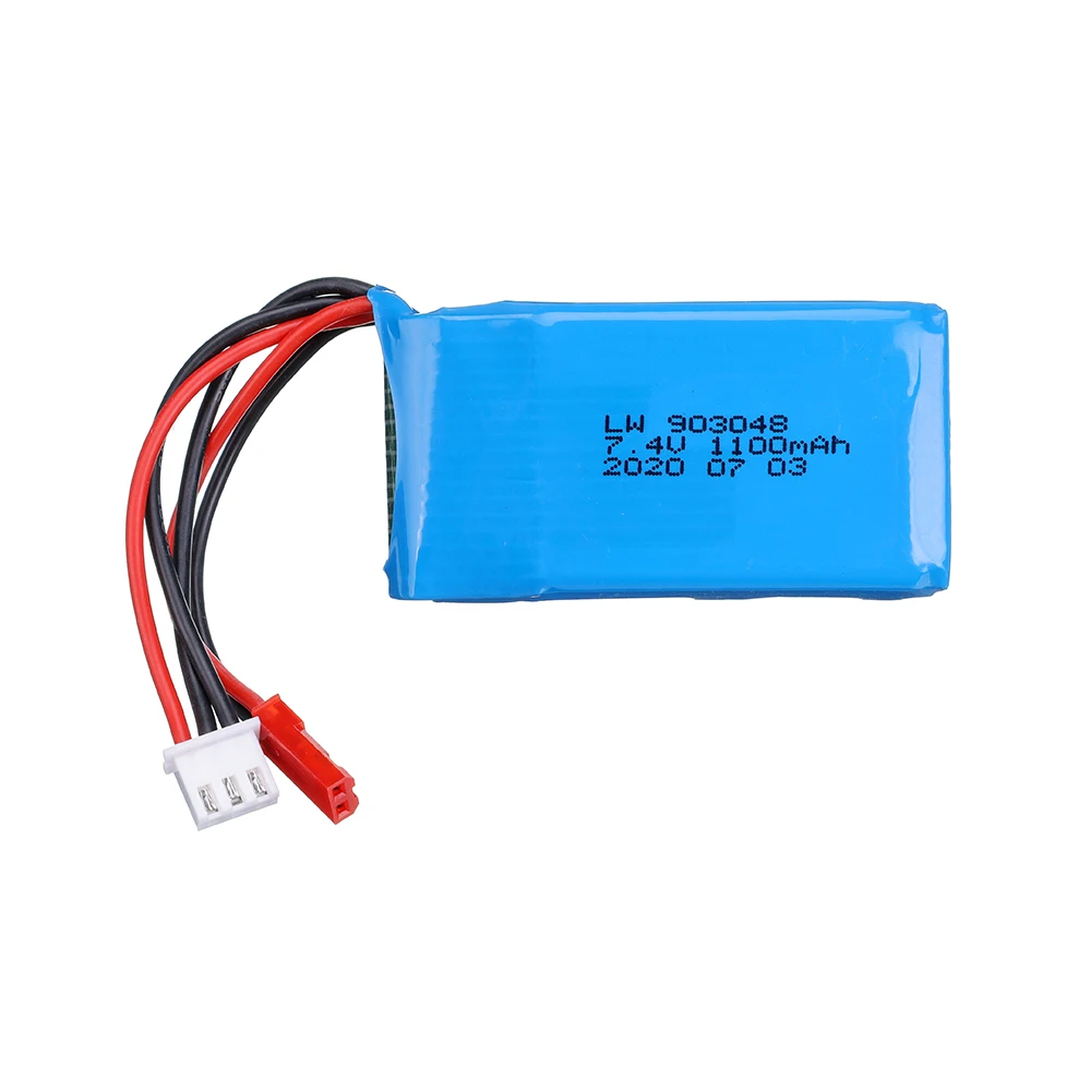 Литий-Полимерный Аккумулятор 7 4 В 1100 мАч 25C для WLtoys A949 A959 A969 A979 V912 V913 V353 k929 V262 L959 T23 T55
