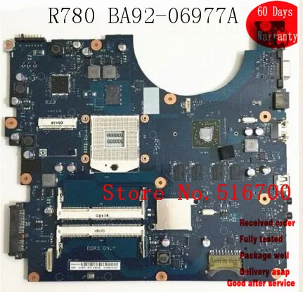 Оригинальная материнская плата для Samsung NP-R780 R780 BA92-06977B ноутбука полностью