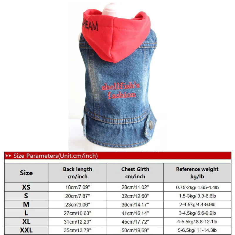 jeans hoodie Джинсовая куртка с капюшоном для французского бульдога, одежда для маленьких собак, джинсы для чихуахуа, пальто, жилет для мопса, кота, костюм для домашних животных 22 - Цвет: jeans hoodie