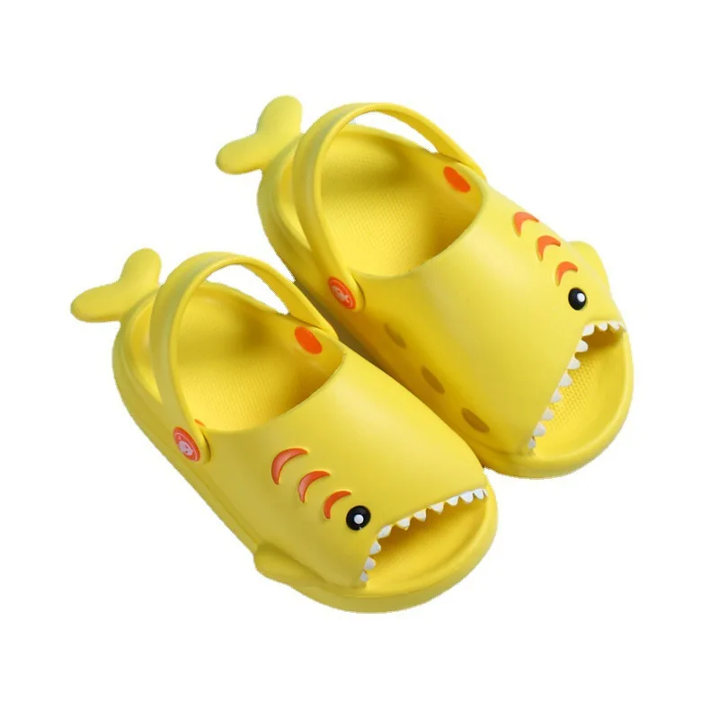 

Summer Fashion Fun Shark Slippers Baby Boy Beach Shoes Soft Bottom Non-slip Hole Shoes Baby Girls Toddler Shoes Kids Sandals