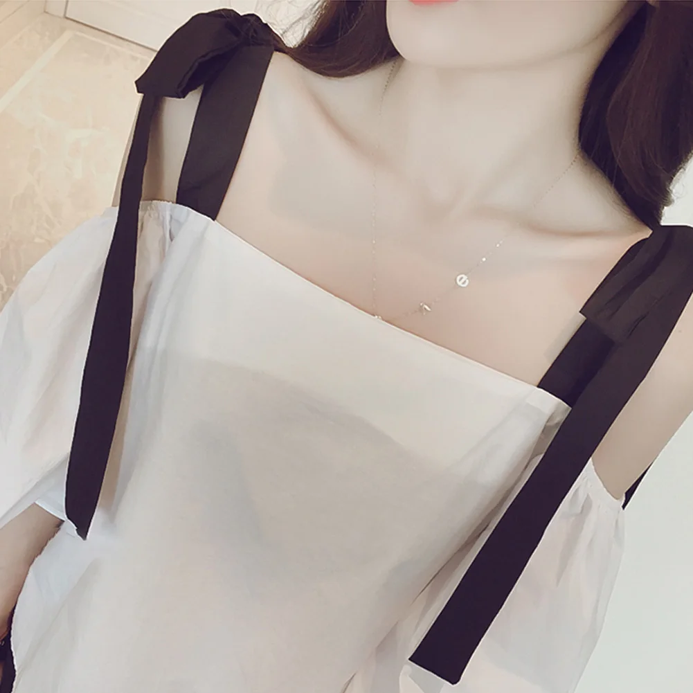 Свободные с рукавом 1/2 для вечеринок бантом пуловер путешествий на шнуровке