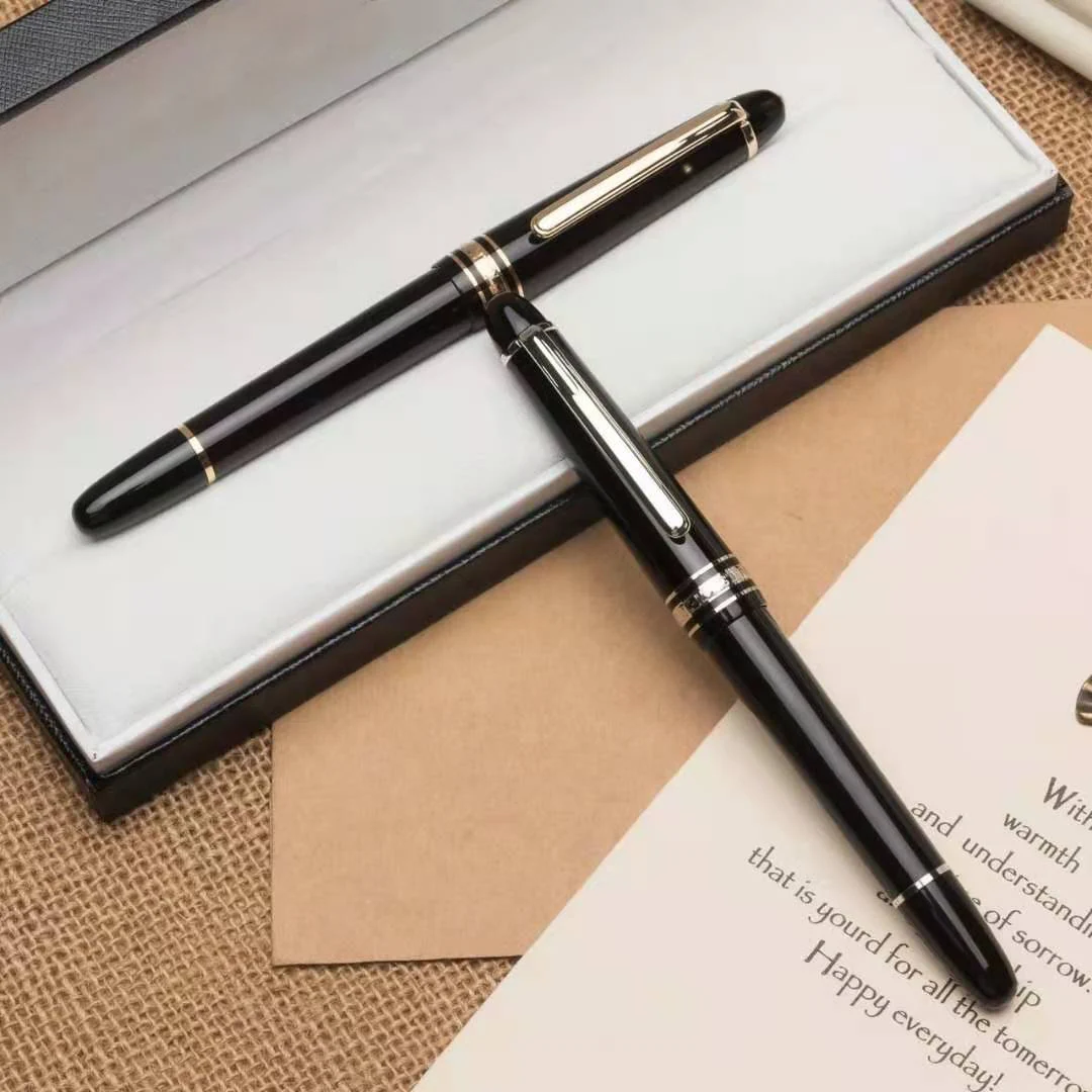 

2021 Wakaka Mb monte meisterstuck 145 Black Resin Roller Ballpoint Fountain Pens for Writing Office Gift Blance Ink Pen