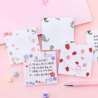 1pc flower avocado planner sticky notes tearable notepad memo pad scrapbook office school supplies stationery notebooks stickers
