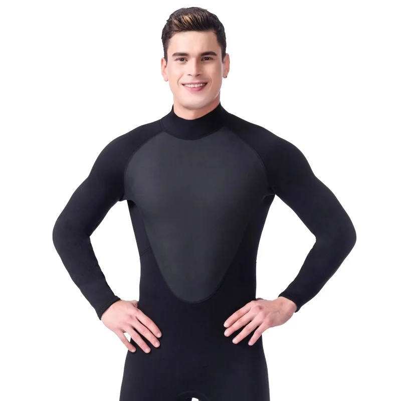 

Men 3MM Neoprene Wetsuit Snorkeling Surf One Piece Full Body Spearfishing Jumpsuits Diving Suit Sport Swim Bathing Beach Suit